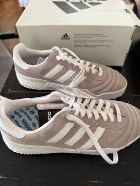 Adidas x Alexander Wang AW Bball Soccer | Beige/Cream Suede | NEW IN BOX
